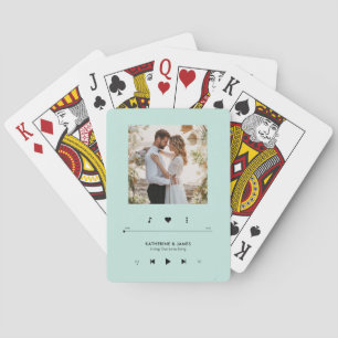Music Player Photo Frame Personalized Playing Cards