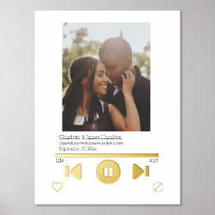 Music Player Photo Personalized Foil Prints