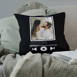 Music Player Photo Personalized Throw Pillow<br><div class="desc">Novelty and modern Music Player Photo template - Personalized modern throw pillow.  add your own photograph and text - change the text to suit your requirements - personalized gifts ideas from Ricaso</div>