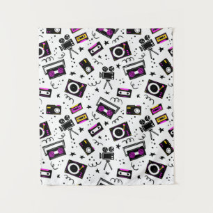 Music player,tape recorder,videotape,movie camera, tapestry