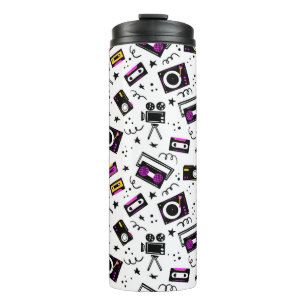 Music player,tape recorder,videotape,movie camera, thermal tumbler