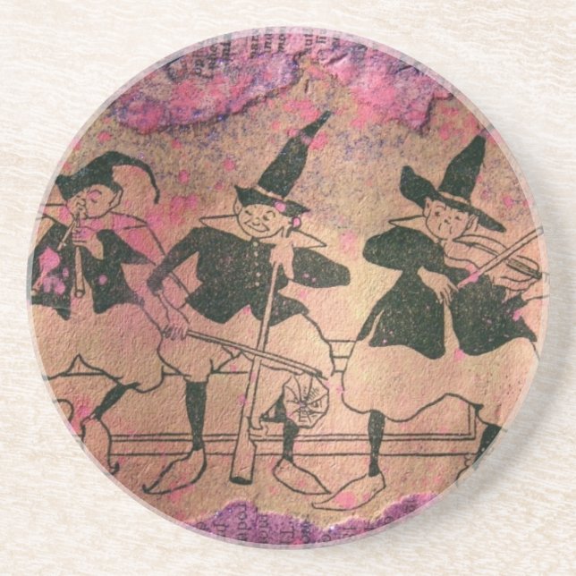 Music Players Mixed Media Coaster (Front)