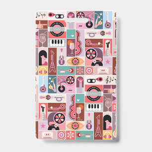 Music pop art  badge