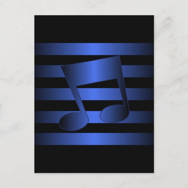 music postcard (Front)