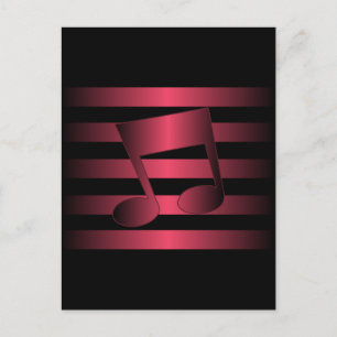 music postcard