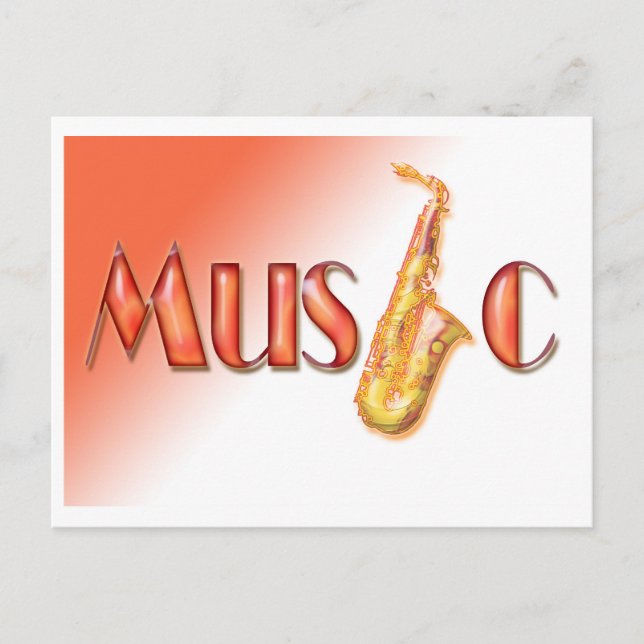 music postcard (Front)