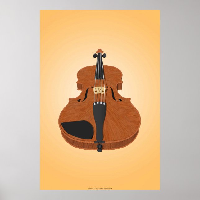 Music Poster: Violin 3D Model Poster (Front)