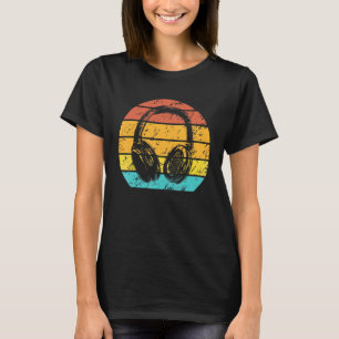 Music Producer Dj Retro Headphones T-Shirt