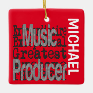 Music Producer Extraordinaire CUSTOM Ceramic Ornament