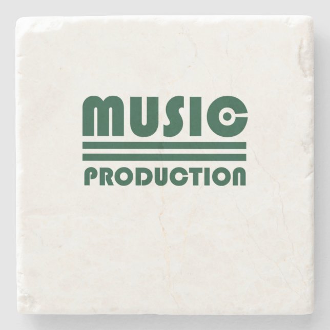 Music Production Stone Coaster (Front)