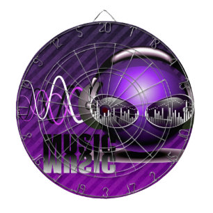 Music Pumping In My Ears Dartboard