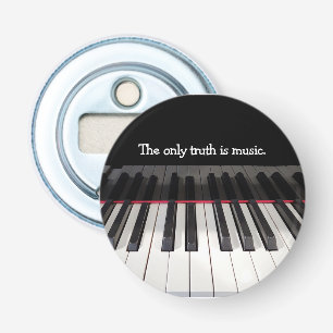 Music Quote on Piano Keyboard  Bottle Opener