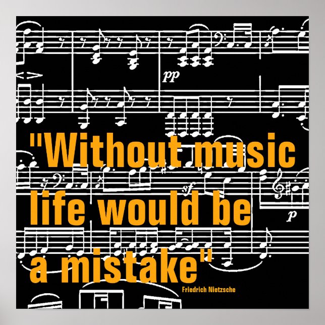 music quote poster (Front)