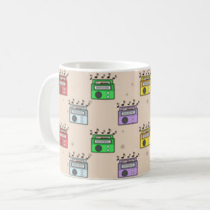 Music Radio Pattern  Coffee Mug