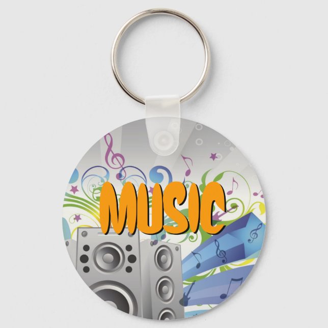 Music - Rainbow Sound Keychain (Front)