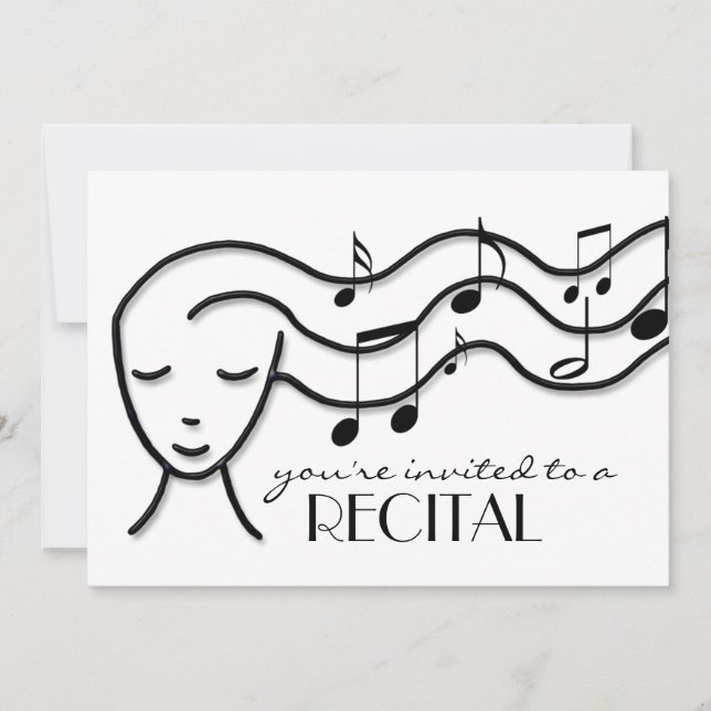 music recital invitation (Front)