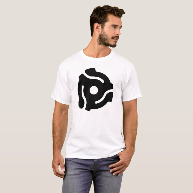 Music Record 45 RPM Adapter T-Shirt (Front Full)