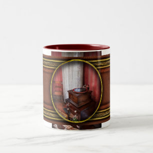 Music - Record - Granny is going to dance later Two-Tone Coffee Mug