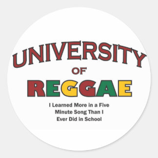 MUSIC-REGGAE CLASSIC ROUND STICKER