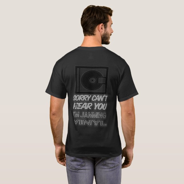 Music Retro Vinyl Records Classic Rock Lives T-Shirt (Back Full)