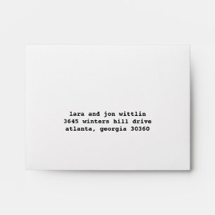 Music Rock Star RSVP Envelope