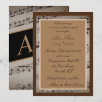 Music Romance Invitation