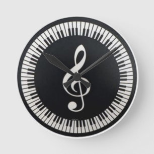 Music Round Clock