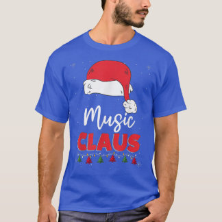 Music Santa Claus Christmas Funny Family Matching T-Shirt