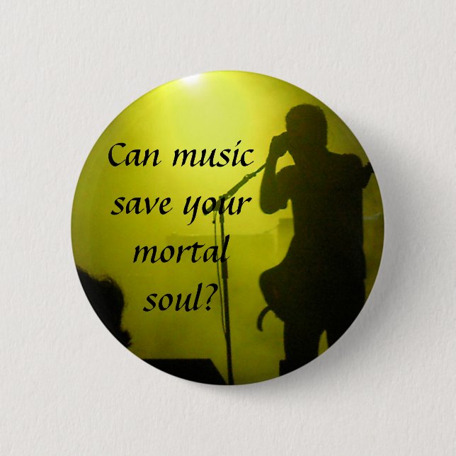Music saves 2 inch round button (Front)