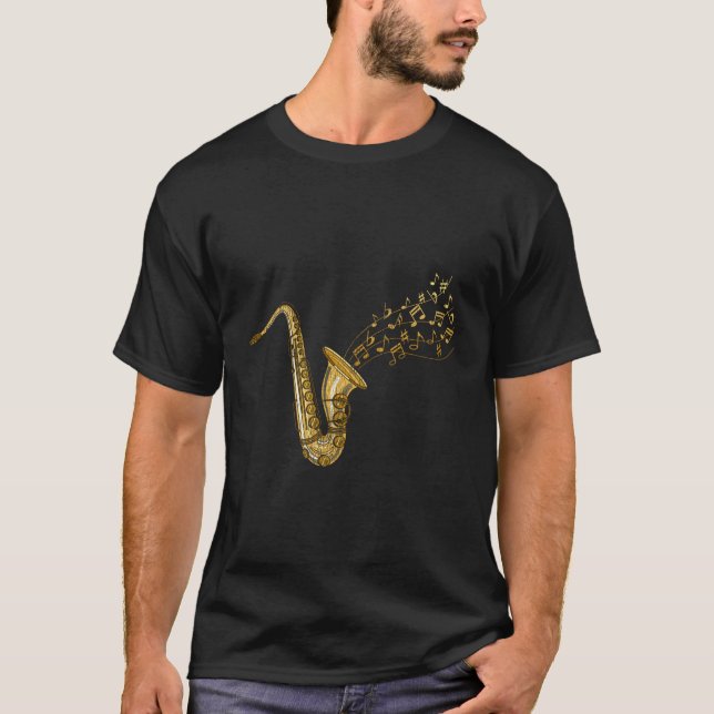Music Saxophone T-Shirt (Front)