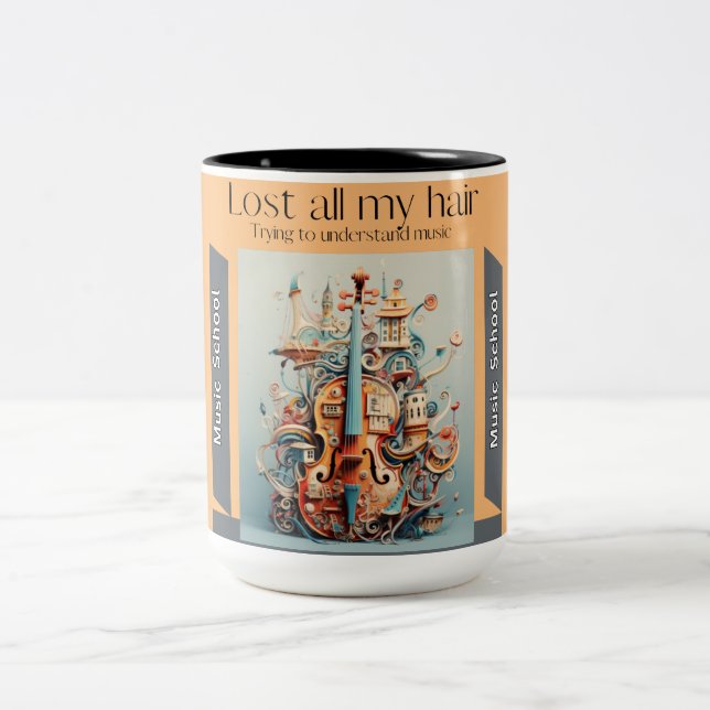 Music school Music accessories Music books Music l Two-Tone Coffee Mug (Center)