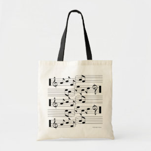 Music Scores Note Sheet Bag White 2