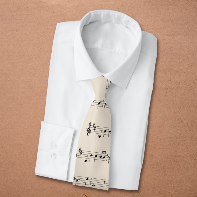 Music Sheet Tie (Music Sheet Neck Tie)