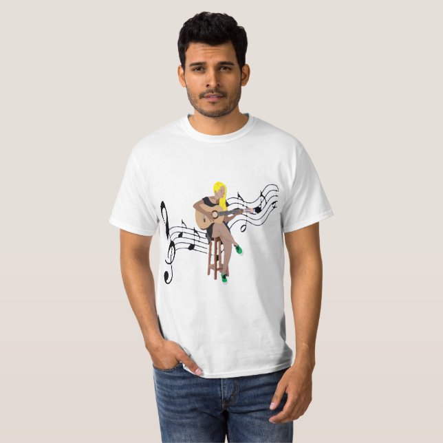 Music Singer T-Shirt (Front Full)