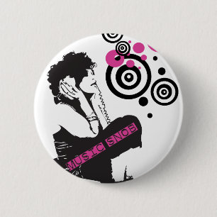 Music Snob 2 Inch Round Button