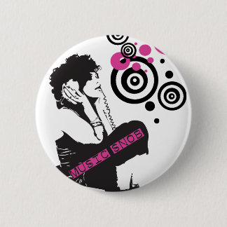 Music Snob 2 Inch Round Button