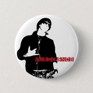 Music Snob 2 Inch Round Button
