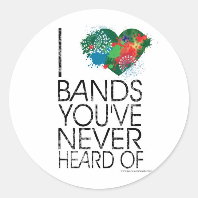 Music Snob Classic Round Sticker (Front)