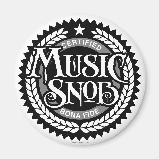 Music Snob - funny music lover Magnet (Front)