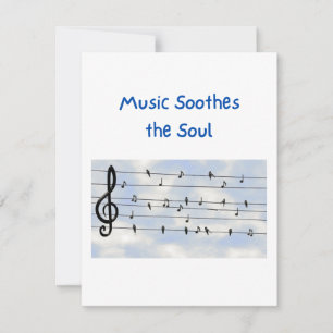 Music Soothes the Soul on a Holiday Card