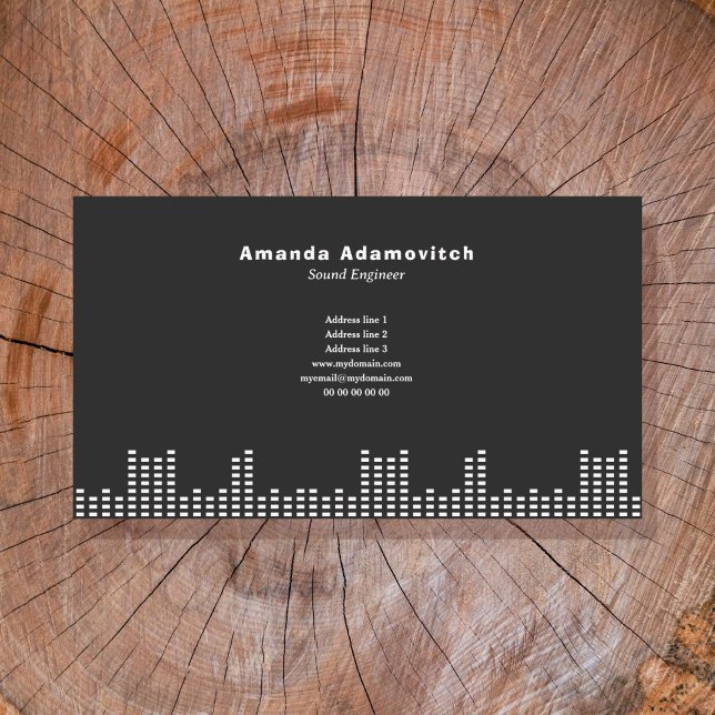 Music & Sound Engineer Business Card (Music & Sound Engineer Business Card)
