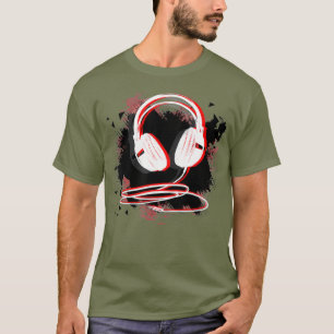 Music Sound Headphones Funny Gift for DJ T-Shirt