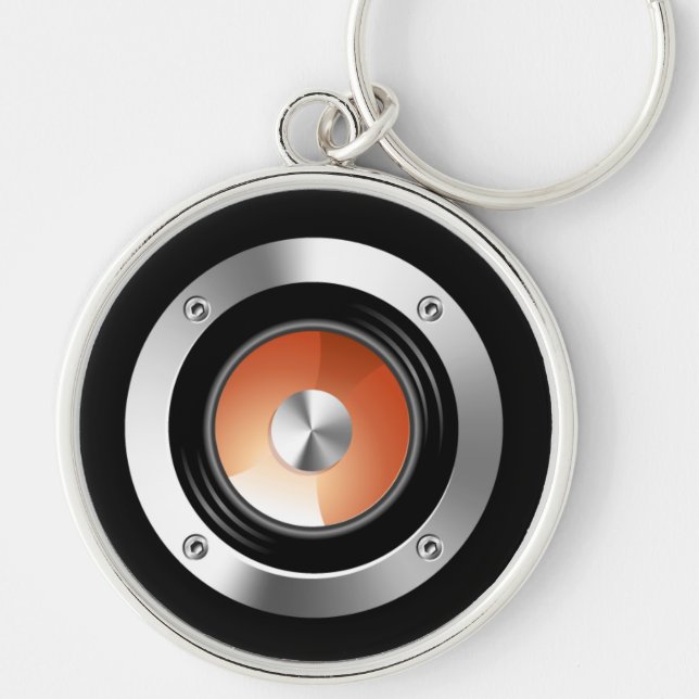 Music Sound Speaker Keychain (Front)
