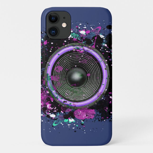 Music speaker and splattered paint Case-Mate iPhone case (Back)