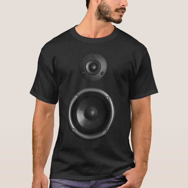 Music Speaker DJ Funny T-Shirt (Front)