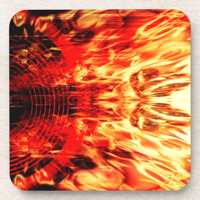 Music speaker with flames coaster (Front)