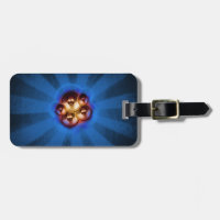 Music speakers and blue sunburst