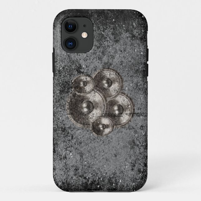 Music speakers on a concrete wall Case-Mate iPhone case (Back)