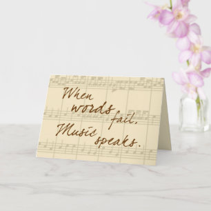 Music Speaks Card