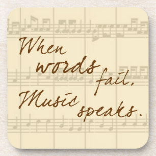 Music Speaks Coaster